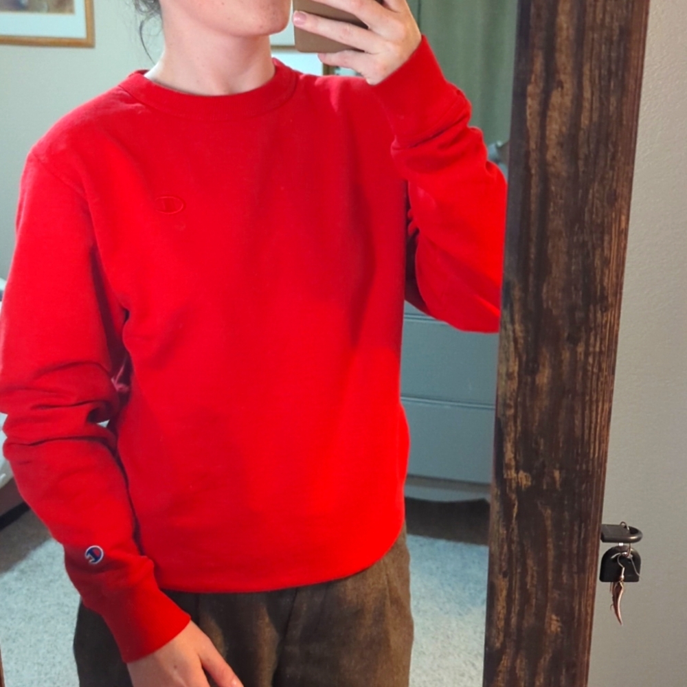 Champion Red Crewneck Sweater